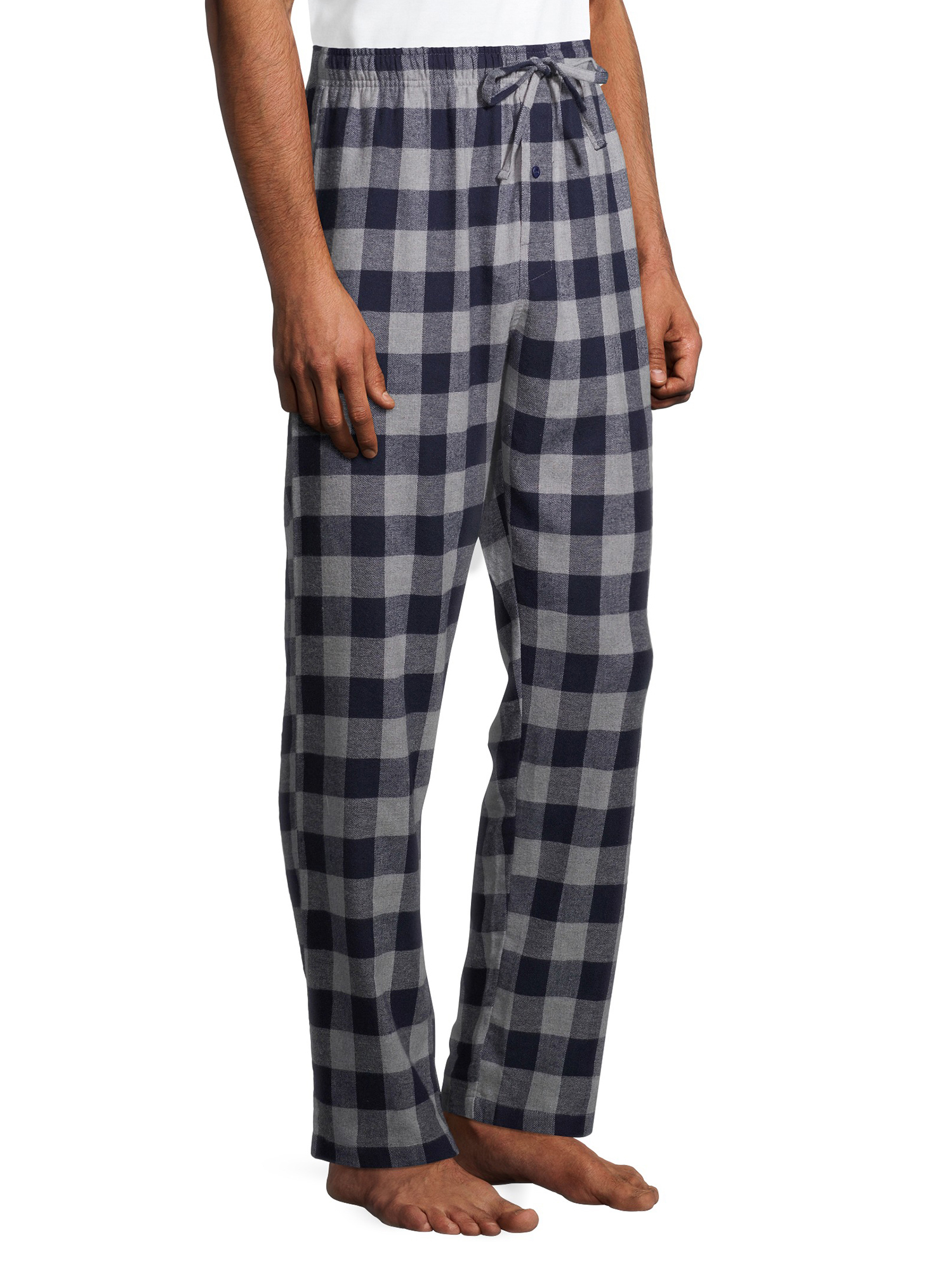 Hanes Men's and Big Men's 100% Cotton Flannel Pajama Pants, 2-Pack