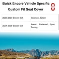 thumbnail image 2 of EKR Custom Fit Encore Car Seat Covers for Buick Encore GX 2020-2026-Full Set Leather Seat Protecter Waterproof(Black with Gray), 2 of 6