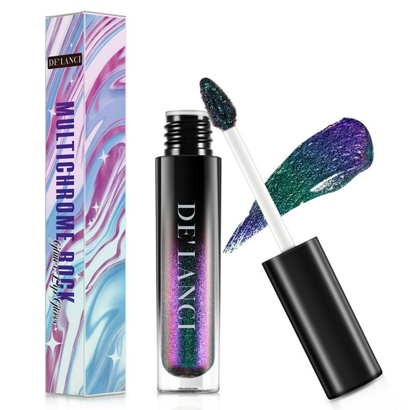 Multicolor Chameleon Lip Glaze #5 Malachite Green-Purple, colorful and gorgeous, high color rendering holographic optical colorful lip glaze