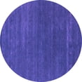 thumbnail image 1 of Ahgly Company Indoor Round Abstract Purple Contemporary Area Rugs, 8' Round, 1 of 4