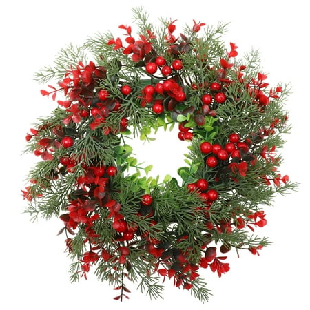 

Frcolor 1pc Creative Xmas Wreath Decor Simulation Garland Pendant Door Hanging Decor