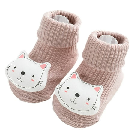 BOBOGOJP Baby Boy Girl Boots Cotton Booties Infant Sock Soft Shoes Non Skid Ankle Boots Winter Warm First Walkers Crib Shoes (E S Infant)
