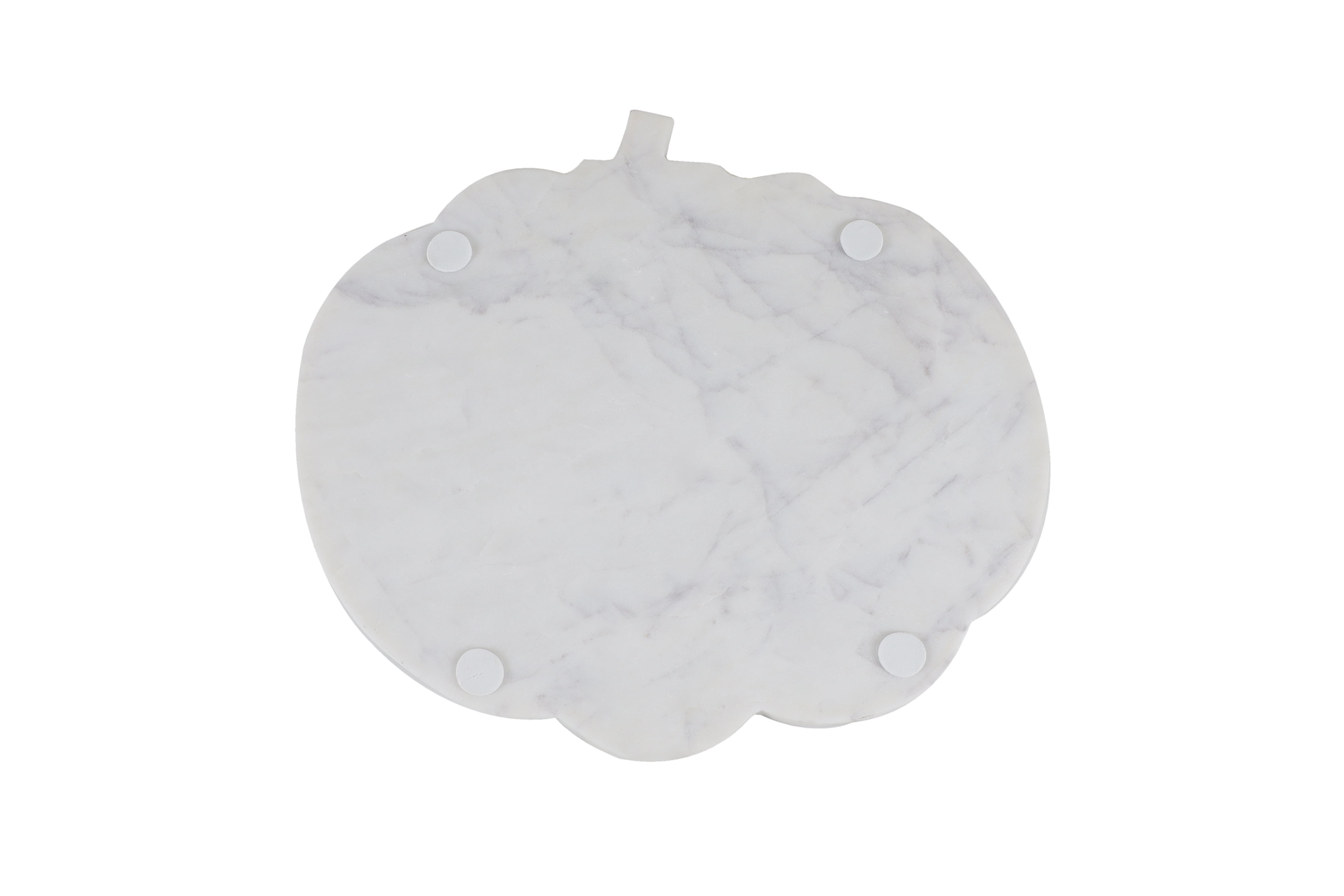 Way To Celebrate Halloween Pumpkin Marble Serveboard, White, 13 in