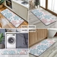thumbnail image 6 of Blue and Pink Christmas Snowflake Pattern Kitchen Rug Mat,Kitchen Runner Rugs Non Skid Washable,Decorative Kitchen Floor Mats for Kitchen,Sink,Laundry,17"x47.2", 6 of 7