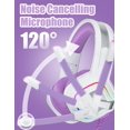 thumbnail image 3 of Auriculares para juegos ZIUMIER Purple para PC PS4 PS5 Xbox Switch, 3 of 7