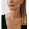 thumbnail image 2 of Jewelry Atelier Gold Chain Necklace Collection - 14K Solid Yellow Gold Filled Round Wheat/Palm Chain Necklaces for Women and Men with Different Sizes (2.5mm, or 3.2mm), 2 of 8
