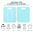 thumbnail image 5 of SHOWERORO 2Pcs Shirt Folding Board Sky Blue PP Cardboard for Home with Space Efficient Design, 5 of 5