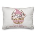 thumbnail image 2 of Creative Products Gnome Valentine Basket 20 x 14 Spun Poly Pillow, 2 of 3