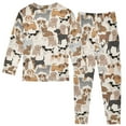 thumbnail image 2 of joogoo Dogs Cartoon Pajamas Set Long Sleeve Soft Cotton Sleepwear 2 Piece 18M, 2 of 7