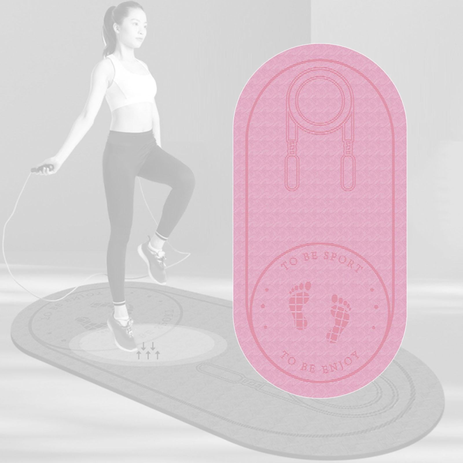 funtasica Anti- Exercise Mat Soundproof Absorption High Density Shock Absortion Indoor Fitness Work Out Dance Yoga - 1300x610x6mm Pink, 1300x610mm 1400x660mm