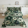 thumbnail image 2 of Feelyou Green Botanical Flower Bedding Comforter Set, Rustic Plant Print Twin Comforter Sets, Western Mid Century Fashion Reversible Bedding Set, Microfiber Bedroom Decor, 2pcs, 2 of 8