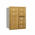 thumbnail image 4 of Salsbury Industries Recessed Private 8 Door Rear Load 4C Horizontal Mail Center with 1 Parcel Locker, 4 of 4