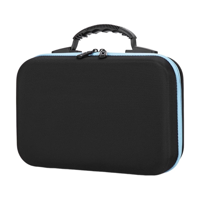 Organizador de esmalte de esencial Caja de transporte de aceite con la bolsa de almacenamiento de viaje de mango, bolsa de esmalte de uñas para Azul