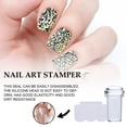thumbnail image 4 of Clear Jelly Nail Art Stamper Scraper Set Silicona Transparente Nail Art Stamping Kit Manicure Nail Art Tools Kearding CE006803-00, 4 of 6