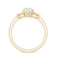 thumbnail image 2 of Lab Grown Diamond Oval Engagement Ring, EF-VS Quality Certified, 1 Carat, 14K Yellow Gold, US 9.50, 2 of 8