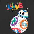 thumbnail image 2 of Women's Star Wars Pride Rainbow Love BB-8 Graphic Tee Black Small, 2 of 4