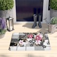 thumbnail image 2 of Pioneer Flower Floral Print Flannel Non Slip Door Rugs,Washable Door Mats Indoor,Decorative Door Mats,Dirt-Resistant and Absorbent Doormat for Entrance,Bedroom,Kitchen,Bathroom,23.5"x16", 2 of 5