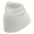 thumbnail image 3 of Adventure Awaits Embroidered 8 inch Acrylic Short beanie - White OSFM, 3 of 5