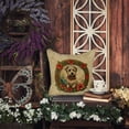 thumbnail image 4 of Glen of Imaal Terrier Christmas Flowers Throw Pillow 14 in x 14 in, 4 of 5