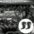 thumbnail image 2 of Conector rápido de línea de combustible de 1/8" para manguera ID para conector macho de 5/16" SAE hembra a barbado adaptador rápido de 90 grados accesorios de sellado plástico negro gris 2 piezas, 2 of 6