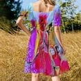 thumbnail image 3 of The Medieval Knight neon Sleeveless Dress elegant and pretty women's dresses, 3 of 6