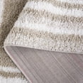 thumbnail image 6 of SAFAVIEH Border & Stripe Hyram Bordered Shag Area Rug, Beige/Ivory, 8' x 10', 6 of 8