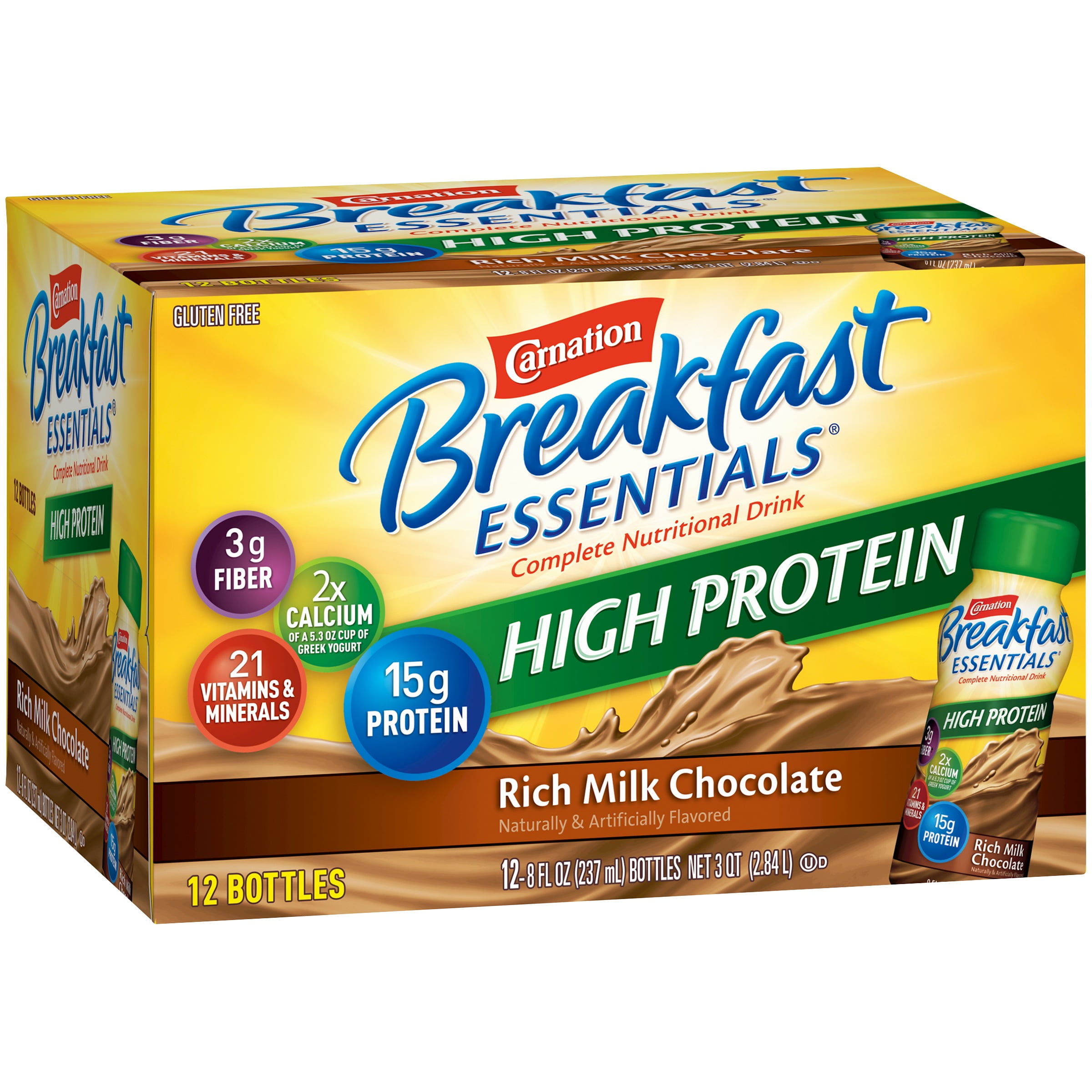 Carnation Breakfast Essentials ® High Protein Rich Milk Chocolate *12