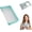 Green, variant on Clear Zippered Storage Pouch, Multi-Purpose, Portable