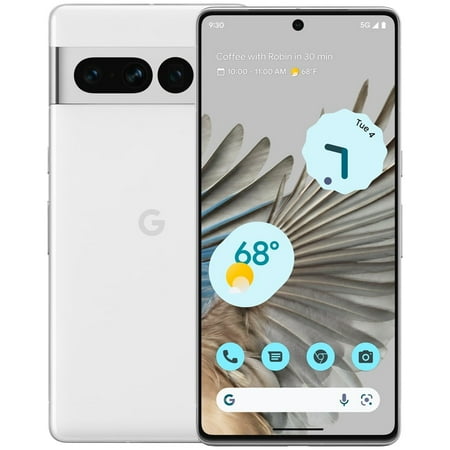 Pre-Owned Google Pixel 7 Pro 5G 128GB Factory Unlocked (Snow) Smartphone (Good)