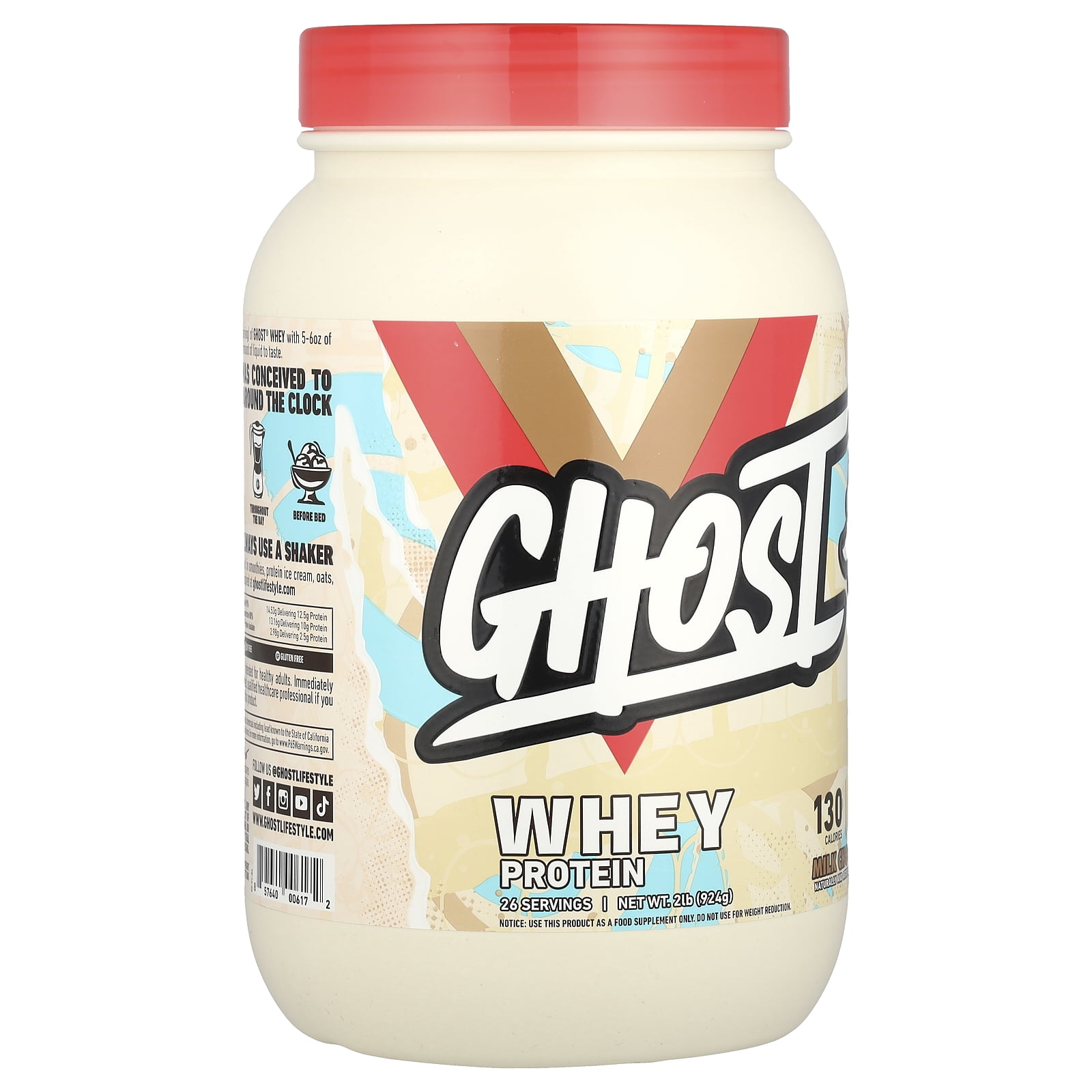 Ghost Whey Protein, Milk Chocolate, 2 lb (924 g)