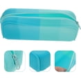 thumbnail image 3 of 2 Pcs Silicone Pencil Case Pencil Pouch,Colorful Portable Pen Bag Waterproof Stationery Storage Bag with Zipper,Stylish Makeup Bag for Pen Pencils Markers Cosmetic, 3 of 6