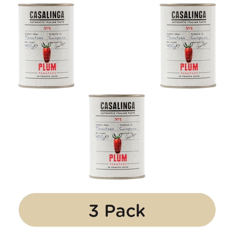 Casalinga Plum Tomatoes 400g, British Import (Pack of 3)
