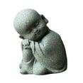 thumbnail image 4 of Bandeja de té china Escultura Decoraciones Estatuilla de monje Estatua de Buda Adornos Sentado Miniatura para mesa Coche Escritorio Oficina , Meditación Fernando Monje Estatua de Buda, 4 of 8