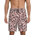 thumbnail image 1 of Balery Cow Animal Skin Pantalones cortos de pijama de punto de algodón para hombre con cinturilla y bolsillos-XX-Large, 1 of 6