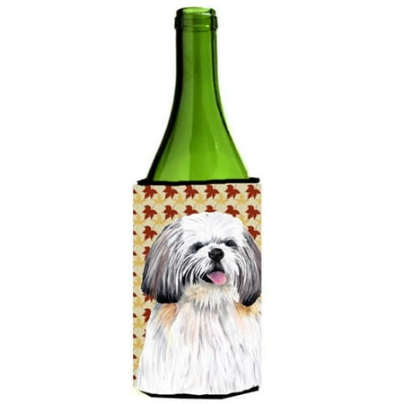 

Shih Tzu Fall Leaves Portrait Wine bottle sleeve Hugger - 24 oz.