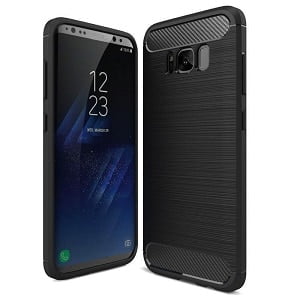 Samsung Galaxy S8 Plus Étui Antichoc Robuste Pare-Chocs Résistant Anti-Choc Étui Arrière de Téléphone (Noir)