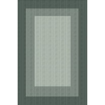 Yesfashion Carpets Area Rugs Washable 1150Gsm Velvet Pearl Velvet Washed Back Folding Imitation Print Carpet-Modern-Striped Edge Green tone 8*10ft