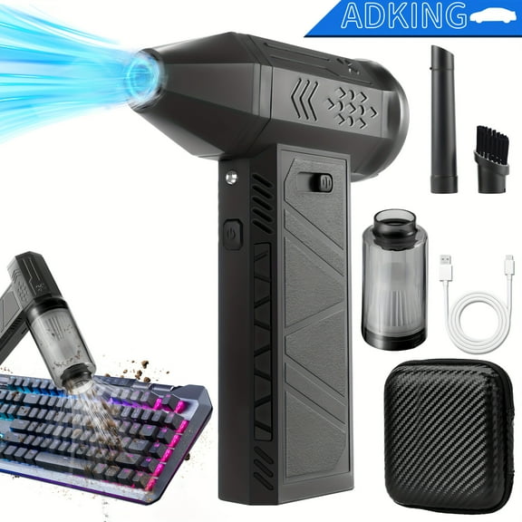 [Ultra-Powerful | Turbo] 130,000 RPM Turbo Fan | Ultra-Powerful, Handheld & Wearable | USB Rechargeable With 4000mAh Battery For Camping And Outdoor Use