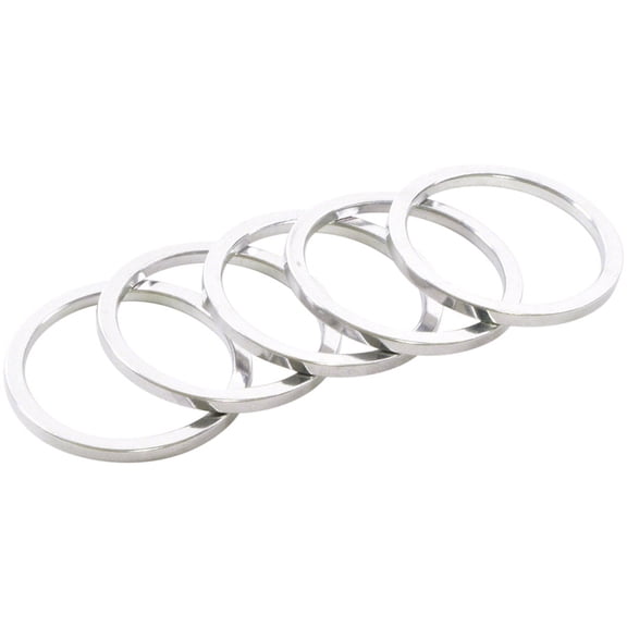 Wheels Manufacturing Aluminum Headset Stack Spacer - Silver Thickness: 2.5 mm