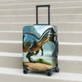thumbnail image 5 of Yiaed Lake Forest Dinosaur A Print Travel Luggage Cover Suitcase Protector Fits 18-32 Inch Luggage Wheel Covers Patterned Elastic Luggage Anti-scratch（No luggage）-X-Large, 5 of 5