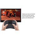 thumbnail image 4 of iPazzPort Mini Clavier Sans Fil Rétroéclairé avec Pavé Tactile Souris Combo Batterie Li-ion Rechargeable et Télécommande Multimédia Portative pour Android TV Box Téléviseur Intelligent Ordinateur Portable PC, 4 of 9