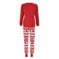 thumbnail image 4 of Cozy Family Matching Pajama Sets for Festive Holiday Celebrations and Memorable Autumn Winter Photoshoots with Comfortable Parent Outfits Red,4X-Large, 4 of 7