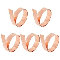 5 Rolls Copper Thin Foil Roll Sheet 1000x10x0.1mm Pure Copper Metal Foil Roll Coppers Flashing Metal Coppers Rolls Sheet Strip for DIY Projects Jewelry Crafts Electrical Repairs