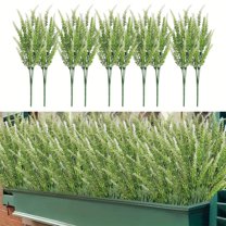 10pcs Simulated Lavender Bouquet, Simulation Small Stems Decorative Fake Realistic Outdoor Branch Indoor Lilac Artificial Flowers Dried Wedding Silk Flower, Home Flower Decoracion Bouquet