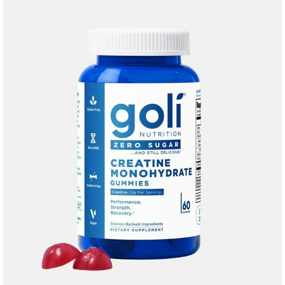 Goli Nutrition Creatine Zero Sugar Gummies, 60 Count
