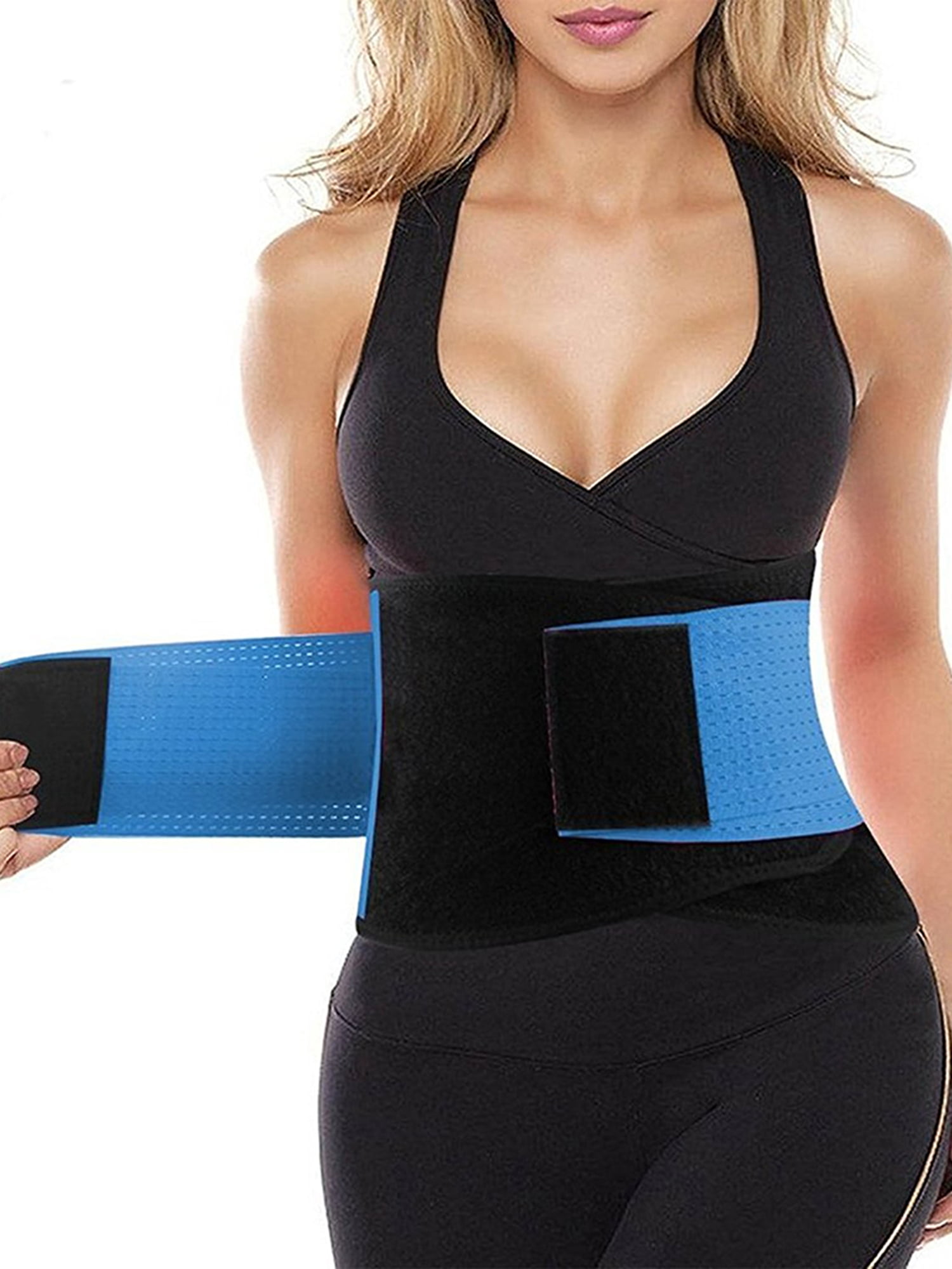 Abdomen Belt Tummy Control Shapewear WNGO Breathable Waist Cincher Slim Bodysuit Weight Loss Shaper Fixed Support Band Breathable Elastic for Summer Fitness Workout Sport Gym 