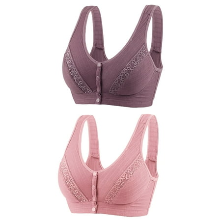 

Lenago Women s Seamed Wirefree Bras 2pc No Steel Ring Lactation Bra Back Adjustment Yoga Running Bra Everyday Underwear Bras Size S-3XL on Clearance
