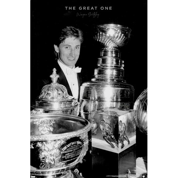 Wayne Gretzky - Trophies Wall Poster, 22.375" x 34"