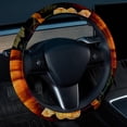 thumbnail image 2 of Thanksgiving Pumpkin 14.5 Inch Printing PVC Leather Car Wheel Cover Steering Wheel Covers Auto Accessories, 2 of 6