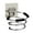 B, variant on Wovilon Hooks Hangers Holders Wall Mounted Hair Dryer Holder Bathroom Shelf Hairdryer Rack Bracket Gracious